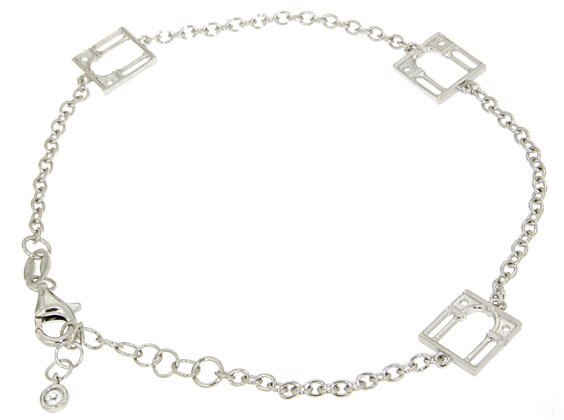 Pulsera Loving Palladio  2D in Plata BRB01 SERLIANA - BRB01 SERLIANA